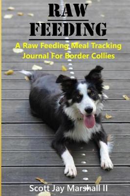Book cover for Border Collie Raw Feeding Meal Tracking Journal