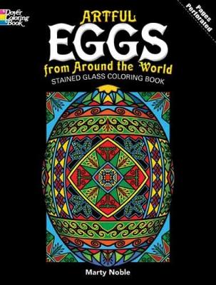 Book cover for Artful Eggs from Around the World Stained Glass Coloring Book