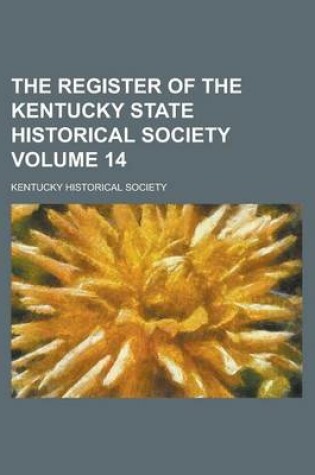 Cover of The Register of the Kentucky State Historical Society Volume 14