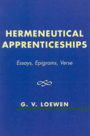 Cover of Hermeneutical Apprenticeships