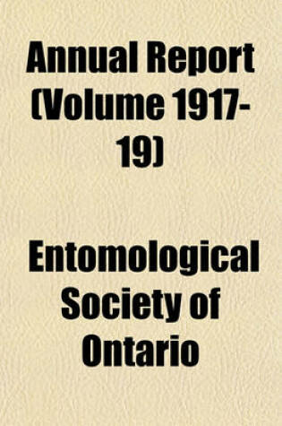 Cover of Annual Report (Volume 1917-19)