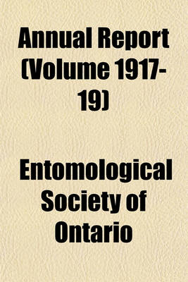 Book cover for Annual Report (Volume 1917-19)
