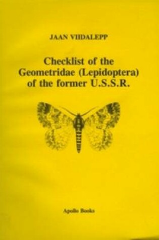 Cover of Check List of the Geometridae of the former U.S.S.R.