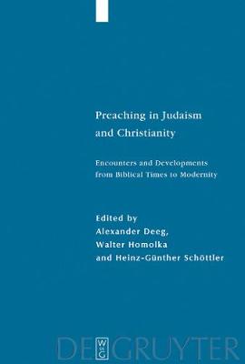 Cover of Preaching in Judaism and Christianity