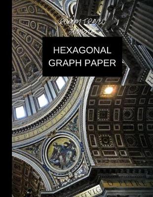 Book cover for hexagonal graph paper roman travel journal