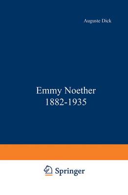 Book cover for Emmy Noether 1882-1935