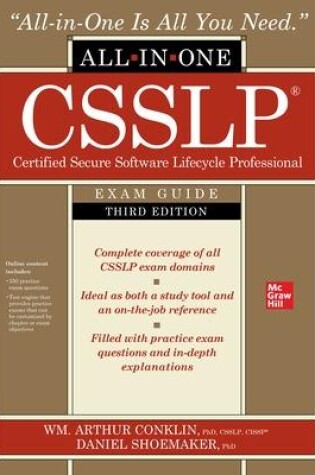 Cover of CSSLP Certified Secure Software Lifecycle Professional All-in-One Exam Guide, Third Edition