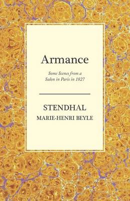 Book cover for Armance - Some Scenes from a Salon in Paris in 1827
