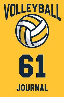 Book cover for Volleyball Journal 61