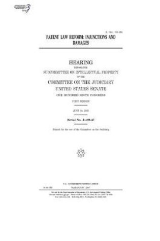 Cover of Patent law reform