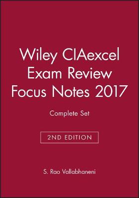 Book cover for Wiley CIAexcel Exam Review Focus Notes 2017 Complete Set