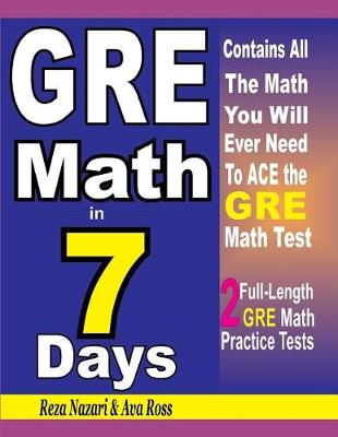 Book cover for GRE Math in 7 Days