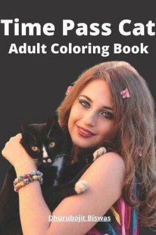 Cover of Time Pass Cat Adult Coloring book