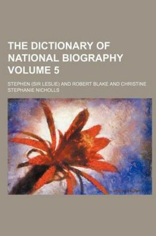 Cover of The Dictionary of National Biography Volume 5