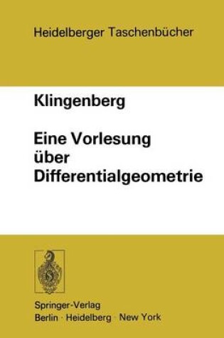 Cover of Eine Vorlesung Uber Differentialgeometrie