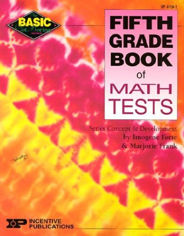 Book cover for Fifth Grade Book of Math Tests