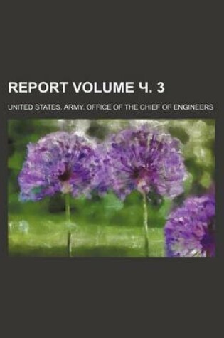 Cover of Report Volume . 3