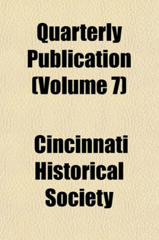 Cover of Quarterly Publication (Volume 7)