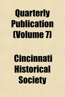 Book cover for Quarterly Publication (Volume 7)