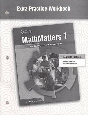 Book cover for MathMatters 1 Extra Practice Workbook