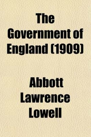 Cover of The Government of England (Volume 1)