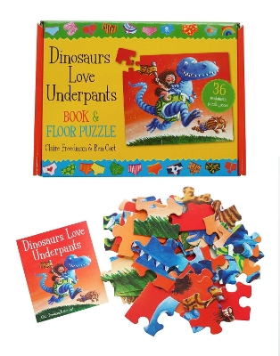 Book cover for Dinosaurs Love Underpants Book and Jigsaw