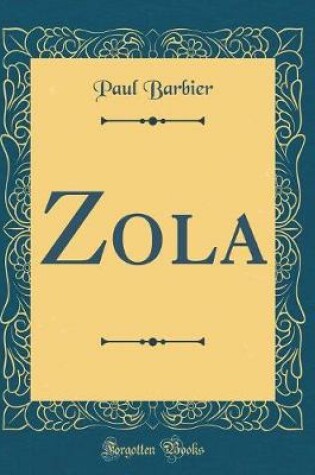 Cover of Zola (Classic Reprint)