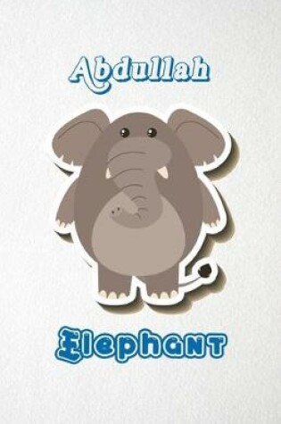 Cover of Abdullah Elephant A5 Lined Notebook 110 Pages