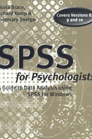 Cover of SPSS for Psychologists