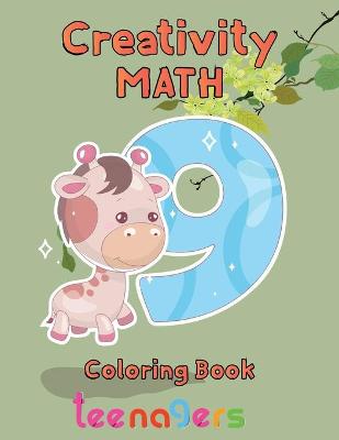 Book cover for Creativity Math coloring book teenagers