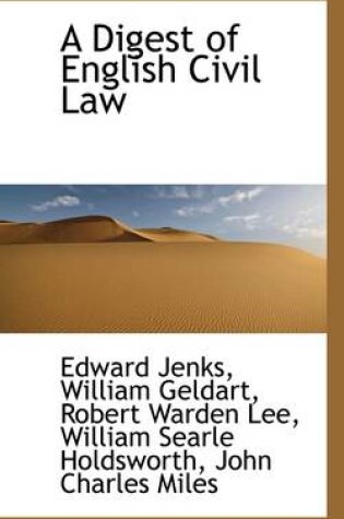 Cover of A Digest of English Civil Law