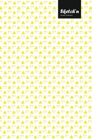 Cover of Sketch'n Lifestyle Sketchbook, (Traingle Dots Pattern Print), 6 x 9 Inches, 102 Sheets (Yellow)