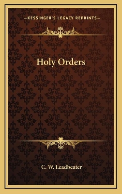 Book cover for Holy Orders