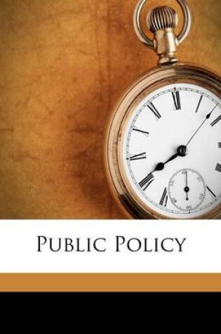 Cover of Public Policy