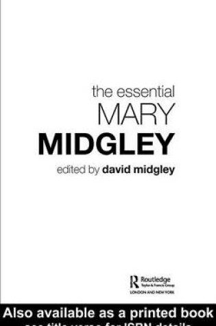 Cover of The Essential Mary Midgley