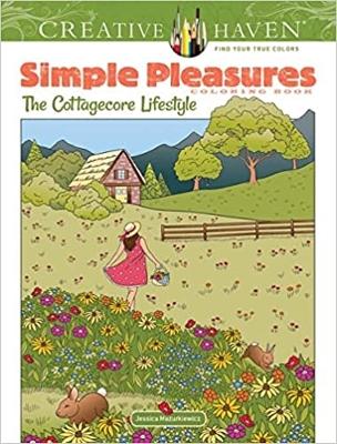 Book cover for Creative Haven Simple Pleasures Coloring Book