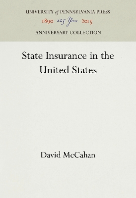 Book cover for State Insurance in the United States