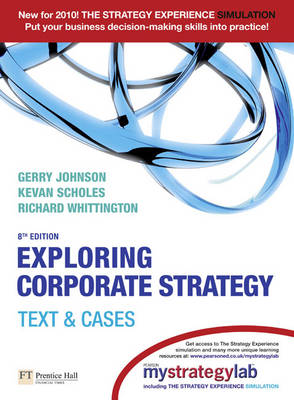 Book cover for Exploring Corporate Strategy with MyStrategyLab