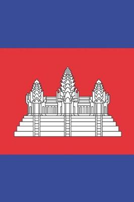 Book cover for Cambodia Flag Notebook - Cambodian Flag Book - Cambodia Travel Journal