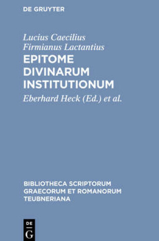 Cover of Epitome Divinarum Institutionum