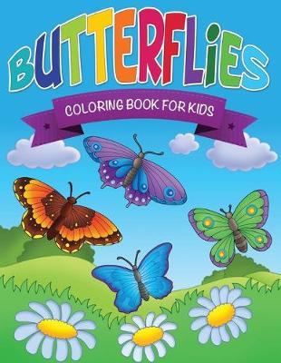 Book cover for Butterflies Coloring Book for Kids