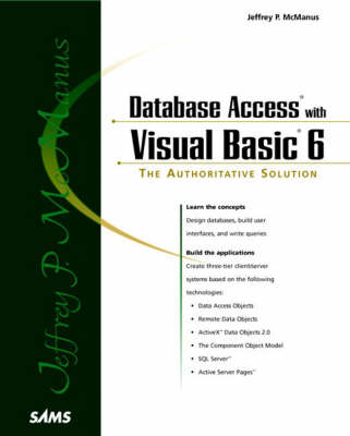 Book cover for Jeffrey McManus' Database Access with Visual Basic 6