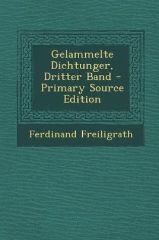 Cover of Gelammelte Dichtunger, Dritter Band