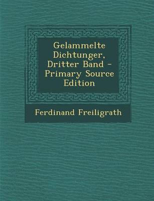 Book cover for Gelammelte Dichtunger, Dritter Band