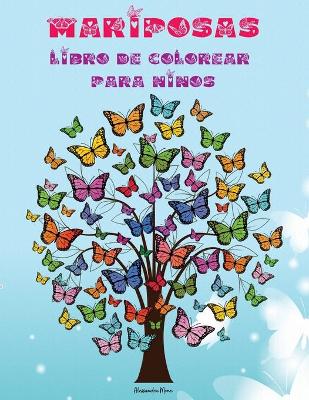 Book cover for Mariposas libro para colorear para niños