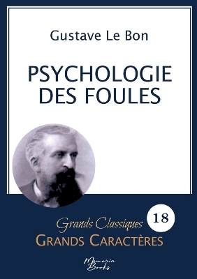 Book cover for Psychologie des foules en grands caractères