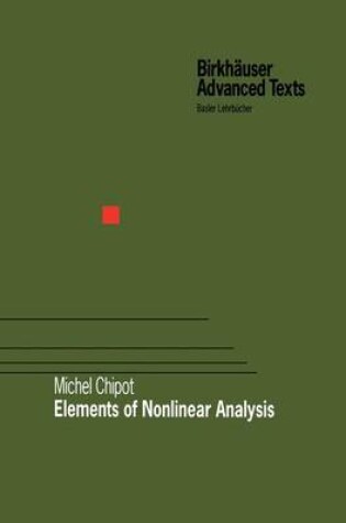 Cover of Elements of Nonlinear Analysis