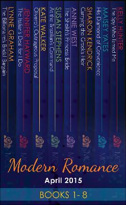 Book cover for Modern Romance April 2015 Books 1-8