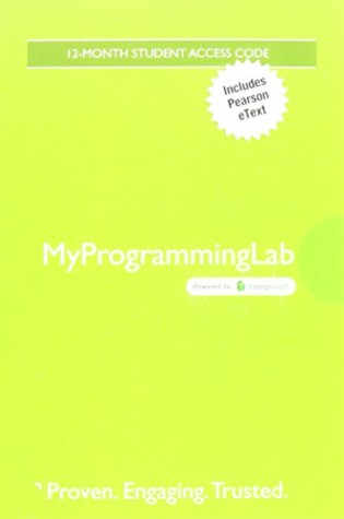 Cover of MyLab Programming with Pearson eText -- Standalone Access Card -- for Starting Out With C++