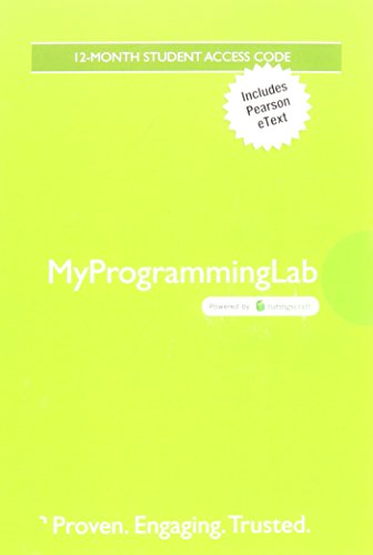 Book cover for MyLab Programming with Pearson eText -- Standalone Access Card -- for Starting Out With C++